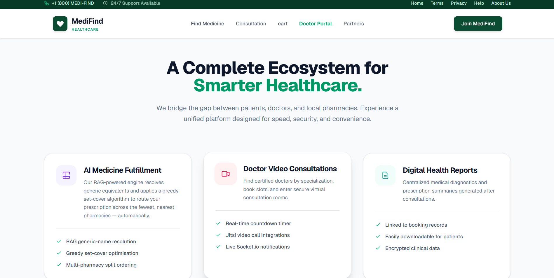 MediFind — A complete ecosystem for smarter healthcare